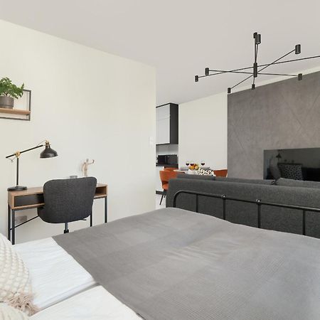 Luksusowe Studio W Lodzi Z Biurkiem, Balkonem I Klimatyzatorem By Renters Prestige Exterior photo