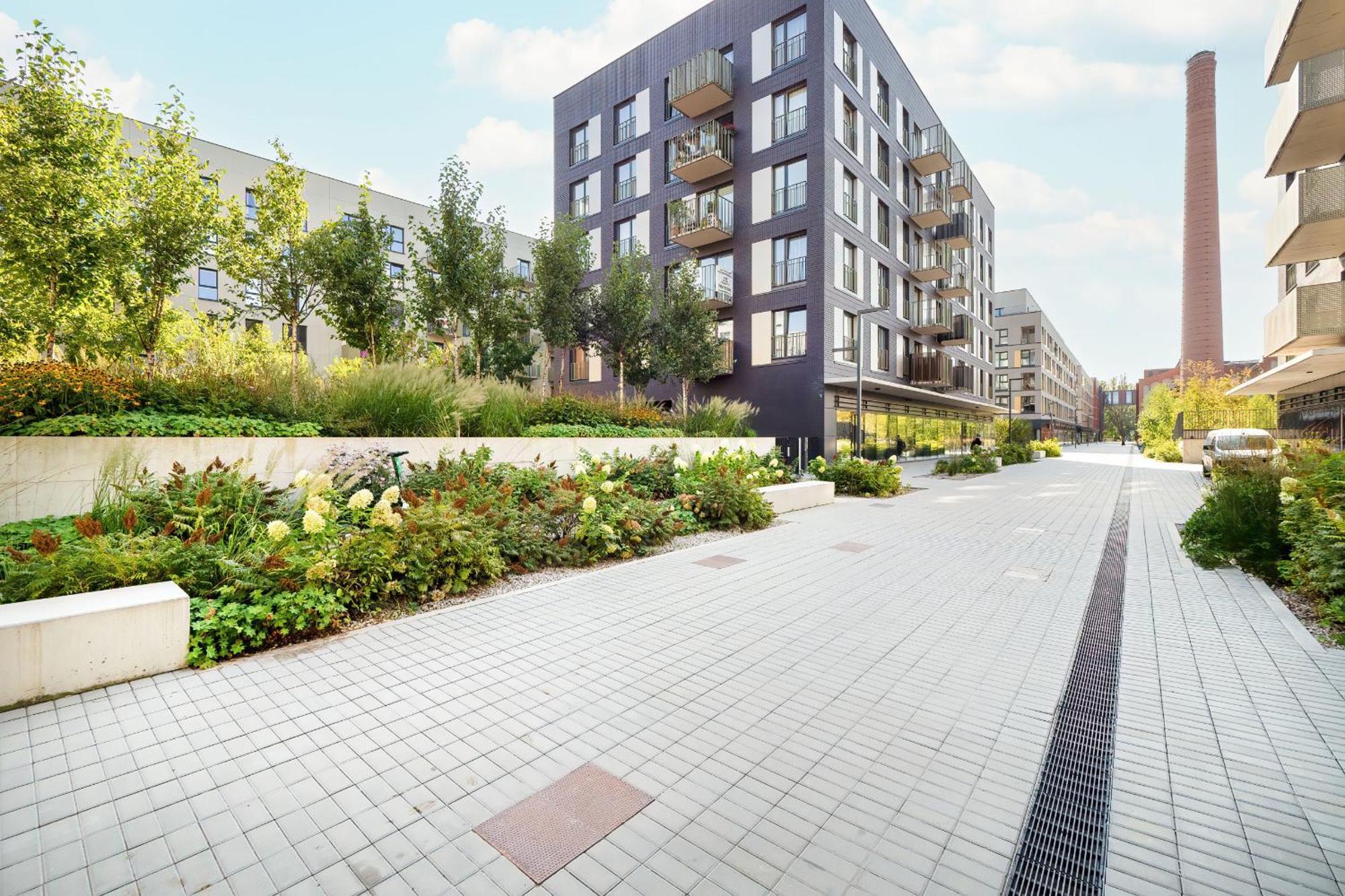Luksusowe Studio W Lodzi Z Biurkiem, Balkonem I Klimatyzatorem By Renters Prestige Exterior photo